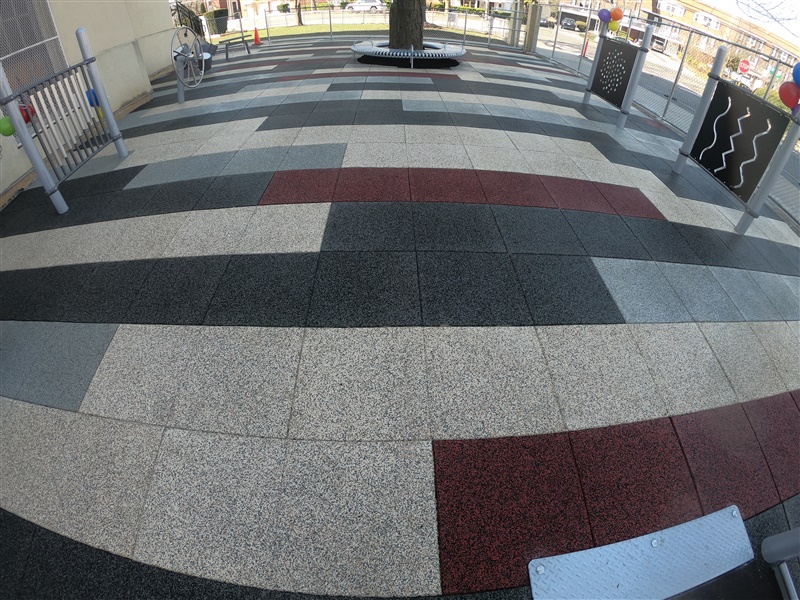School Playground with TPV Blended Tiles preview 24
